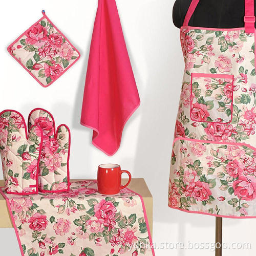 Kitchen female sleeveless apron Korean-style fashion service the coarse cotton